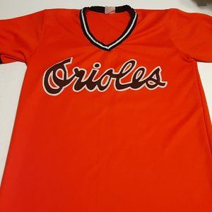VTG ProKnit Women's Baltimore Orioles V Neck Jersey Shirt Size L